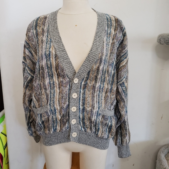 Handmade Sweaters - Vintage cardigan grandpa sweater